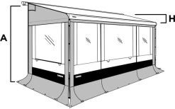 Thule Seitenwand Set Safari Residence G3 5200 / 5003 -Outwell Store 110571 607174