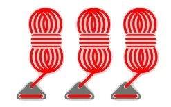 Bent Abspannleinen 3er Set Black