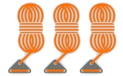 Bent Abspannleinen 3er Set Orange -Outwell Store 251461 1777525 2