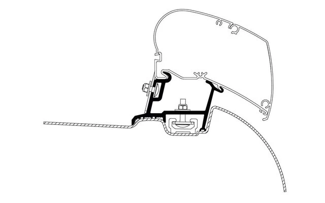Thule Markisenadapter Mercedes Sprinter/ VW Crafter 3 Thule Markisenadapter Mercedes Sprinter/ VW Crafter