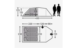 Kampa Mersea 3 Campingzelt Mit Stangen Für 3 Personen 430 X 230 X 125 Cm 5 Kampa Mersea 3 Campingzelt Mit Stangen Für 3 Personen 430 X 230 X 125 Cm -Outwell Store 601015 4392247