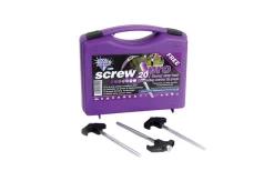 Blue Diamond Pegs Pro Schraubheringe Für Zelte 20 Teilig Aus Stahl