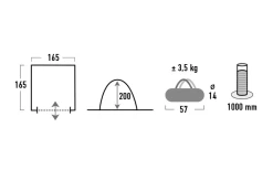 High Peak Mehrzweckzelt Lido 11 High Peak Mehrzweckzelt Lido -Outwell Store 615331 4452195