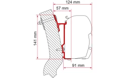Fiamma Wingamm Oasi Markisenadapter Für Fiamma F45 230 Cm -Outwell Store 661035 4521120