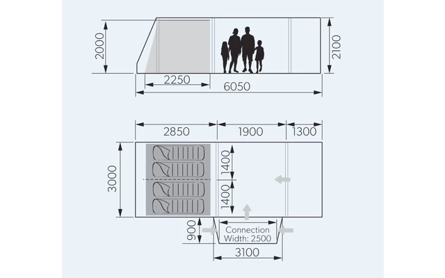 Dometic Rarotonga DA FTT 401 AIR TC LH Aufblasbares Driveaway Vorzelt 3 M Modell Links 6 Dometic Rarotonga DA FTT 401 AIR TC LH Aufblasbares Driveaway Vorzelt 3 M Modell Links – Bild 4
