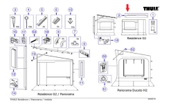 Thule Fensterstange Passend Zu Thule Safari Room / Residence