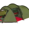 High Peak Falcon 4 LW Lightweight 4 Personen Tunnelzelt Aluminium Gestänge Olive/rot -Outwell Store 733370 4904120