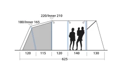 Outwell Avondale 5PA Tunnelzelt -Outwell Store 737549 4971986