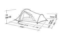 Robens Challenger 3XE Tunnelzelt Grün -Outwell Store 771890 5131130