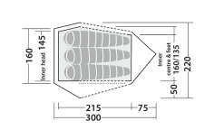 Robens Challenger 3XE Tunnelzelt Grün -Outwell Store 771893 5131136