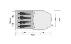 Easy Camp Huntsville 400 Tunnelzelt Für 4 Personen -Outwell Store 782846 5185703