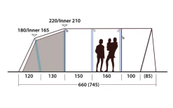 Outwell Hayward Lake 6ATC Aufblasbares Tunnelzelt 6 Personen 15 Outwell Hayward Lake 6ATC Aufblasbares Tunnelzelt 6 Personen -Outwell Store 789692 5207240