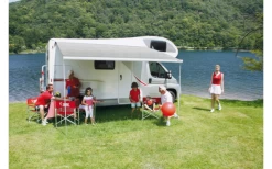 Fiamma F45s 260 Markise Gehäusefarbe Polar White Tuchfarbe Royal Grey 260 Cm -Outwell Store 811757 5283851