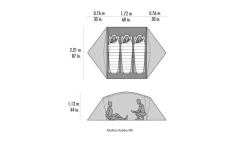 MSR Mutha Hubba NX V2 3 Personen Weiß -Outwell Store 819866 5300270