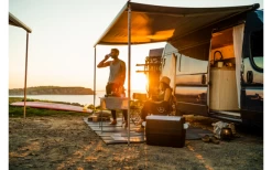 Fiamma F80s Ducato 320 Markise Gehäusefarbe Deep Black Tuchfarbe Royal Grey 320 Cm -Outwell Store 822725 5315027